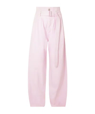 Agolde Maria Mcmanus High-waisted Jeans In Pink