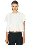 Agolde Marina T-shirt In White Ash