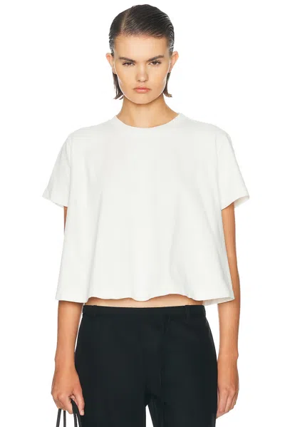 Agolde Marina T-shirt In White Ash