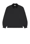 Agolde Marus Rugby Polo Bank In Black