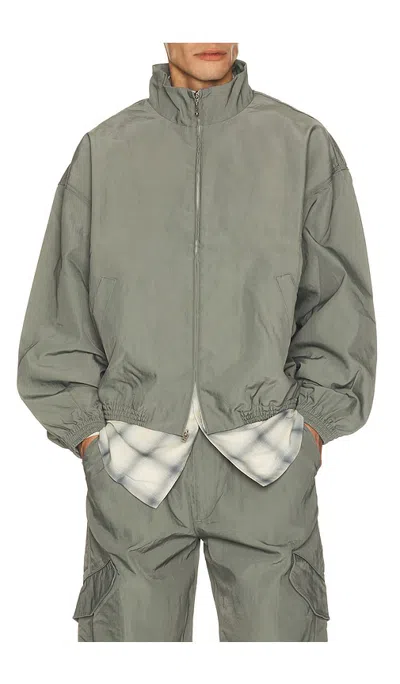Agolde Marshall Windbreaker In Gray