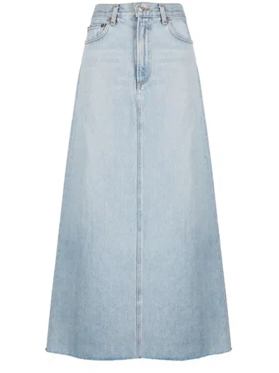AGOLDE MAXI DENIM SKIRT