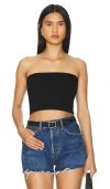 Agolde May Tube Top In 黑色