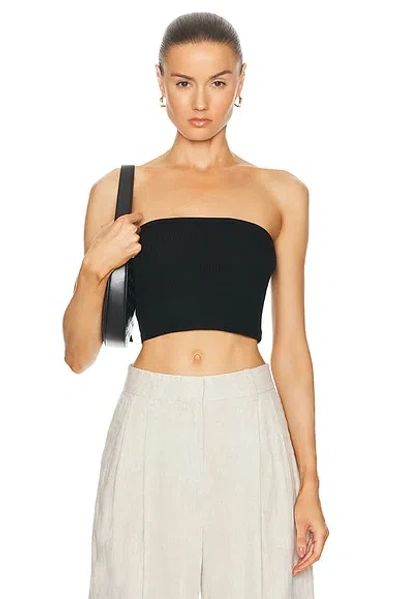 Agolde May Tube Top In Black