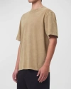 Agolde Asha Oversize Mock Neck T-shirt In Wheat (lt Brown