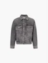Agolde Man Denim Outerwear Black Size L Recycled Cotton In Fresh (washed Grey)
