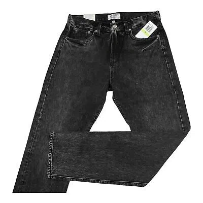 Pre-owned Agolde Men Jeans Tapered Slim Fit Denim Black Washed Cotton Us 30