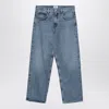 Agolde Light Blue Baggy Jeans In Organic Denim In Blue