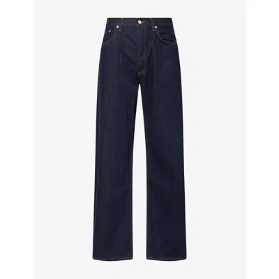 Agolde Mens Afton Relaxed Straight-leg Jeans Rinse (dk Ind Rinse) In Blue
