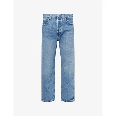Agolde Mens Friction (old Md Ind) 90's Mid-rise Straight-leg Denim Jeans In Blue
