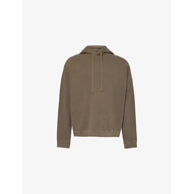 Agolde Mens  Salford Relaxed-fit Cotton-blend Hoody In Shade