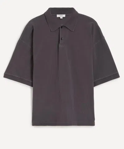 Agolde Mens Curren Polo Shirt In Purple