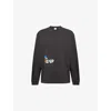 Agolde Mens Dark Grey  X Rsvp Printed Long-sleeves Cotton-jersey T-shirt In Gray