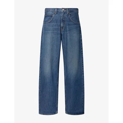 Agolde Mens Fusion Baggy Tapered Denim Jeans Hydra (deep Md Vint Ind) In Blue
