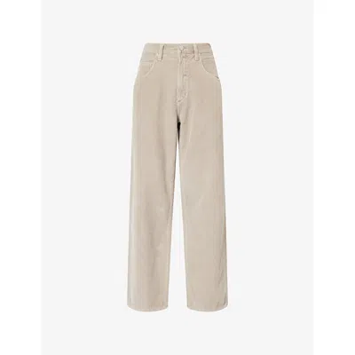 Agolde Mens Fusion Baggy Tapered-leg Denim Jeans Pumice (md Silver Grey) In Neutral