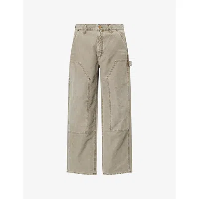 Agolde Mens  Layton Straight-leg Carpenter Denim Jeans In Neutral