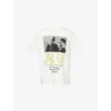 Agolde Mens Vintage White  X Rsvp In Face Print Graphic-print Cotton T-shirt In White