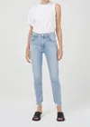 AGOLDE MERREL MID RISE STRAIGHT JEANS IN ASTRAY