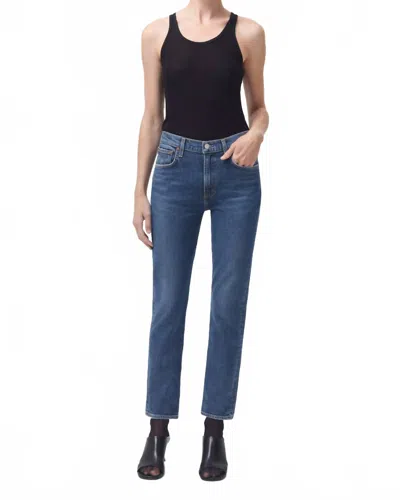 AGOLDE MERREL MID RISE STRAIGHT JEANS IN CINEMA