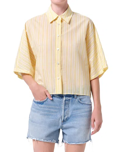 Agolde Parker Long Short In Blue