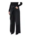 Agolde Pleated Detail Denim Trousers In Black