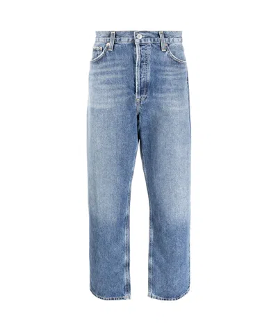 Agolde 90's Mid Rise Loose Fit Jeans In Blue