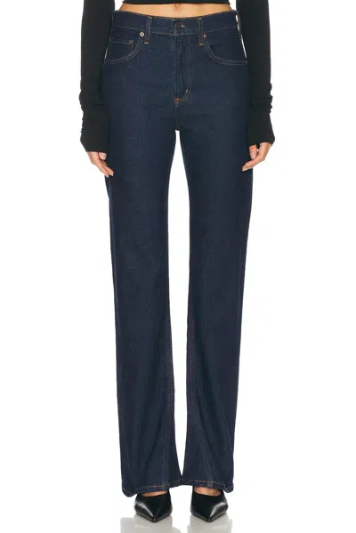 Agolde Mid Rise Kick Boot Jeans In Reissue In Blue