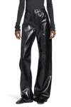 Agolde Kick Boot Recycled Leather-blend Flared Pants In Multi