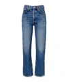 Agolde Mid-rise Straight-leg Denim Trousers In Blue