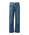 Agolde Mid-rise Straight-leg Denim Trousers In Blue