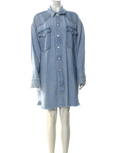 Pre-owned Agolde Midi Length Dress In Blue