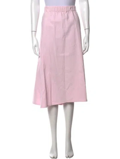 Pre-owned Agolde Midi Length Skirt In Pink