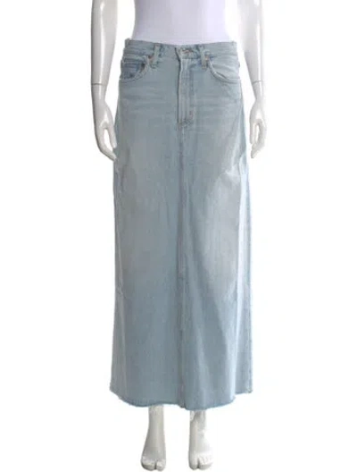Pre-owned Agolde Midi Length Skirt W/ Tags In Blue