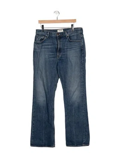 Pre-owned Agolde Mid-rise Flared Jeans In Blue