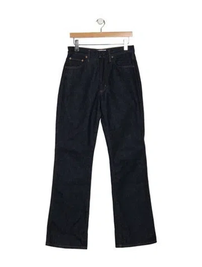 Pre-owned Agolde Mid-rise Flared Jeans In Blue