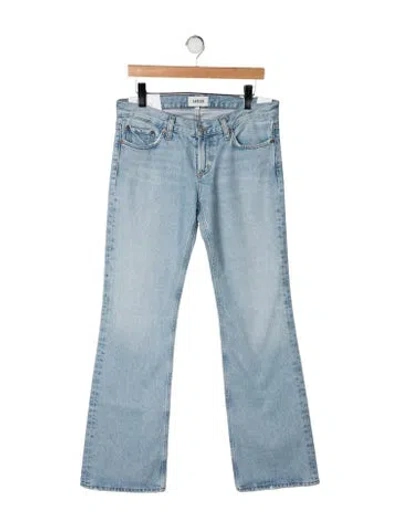 Pre-owned Agolde Mid-rise Flared Jeans W/ Tags In Blue