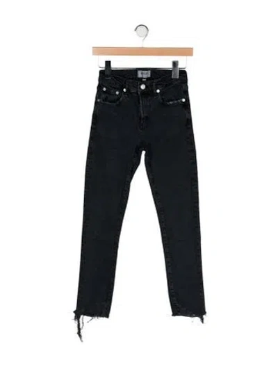 Pre-owned Agolde Mid-rise Skinny Leg Jeans In Black