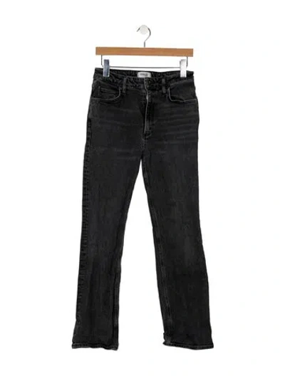 Pre-owned Agolde Mid-rise Skinny Leg Jeans In Black