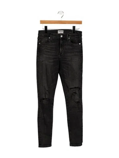 Pre-owned Agolde Mid-rise Skinny Leg Jeans In Black