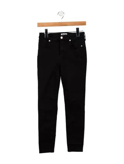 Pre-owned Agolde Mid-rise Skinny Leg Jeans In Black