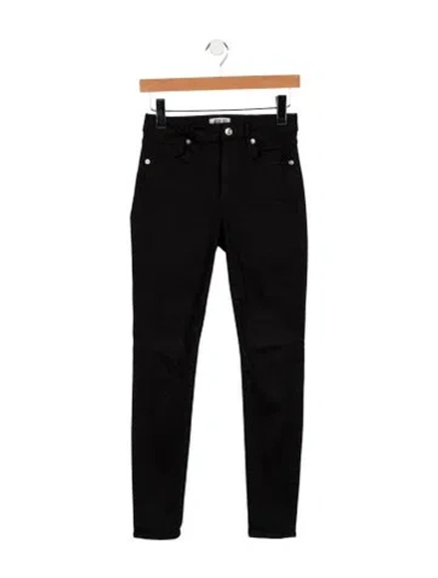 Pre-owned Agolde Mid-rise Skinny Leg Jeans In Black
