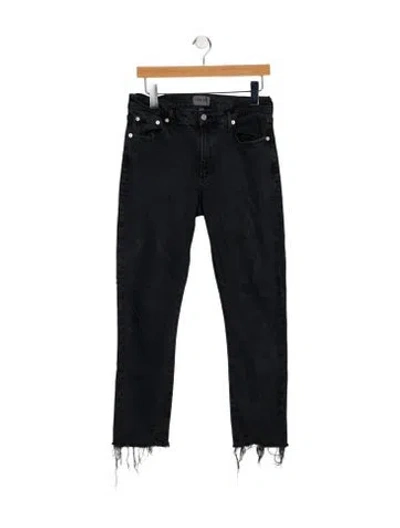 Pre-owned Agolde Mid-rise Skinny Leg Jeans In Black