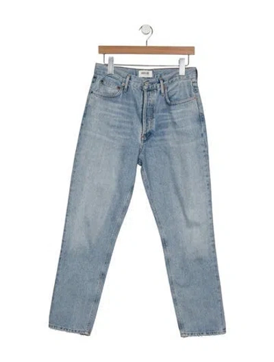Pre-owned Agolde Mid-rise Skinny Leg Jeans In Blue