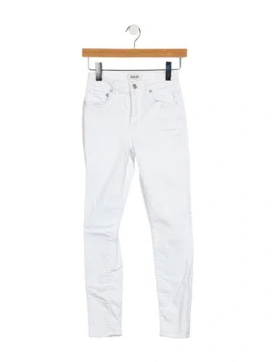 Pre-owned Agolde Mid-rise Skinny Leg Jeans In Blue