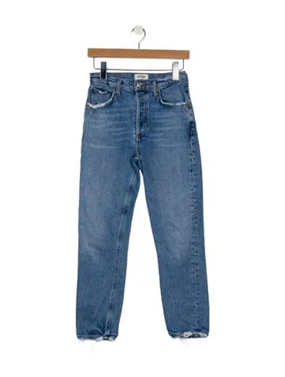 Pre-owned Agolde Mid-rise Skinny Leg Jeans In Blue