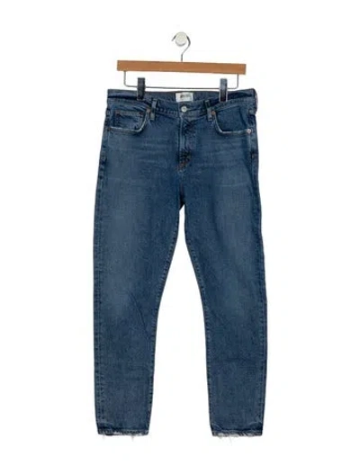 Pre-owned Agolde Mid-rise Skinny Leg Jeans In Blue