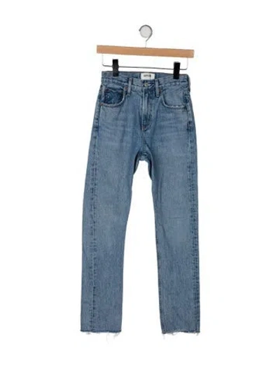 Pre-owned Agolde Mid-rise Skinny Leg Jeans In Blue