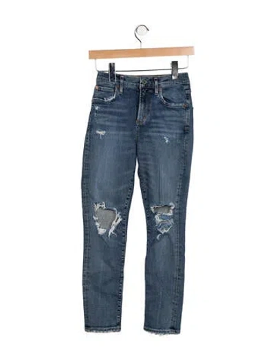 Pre-owned Agolde Mid-rise Skinny Leg Jeans In Blue