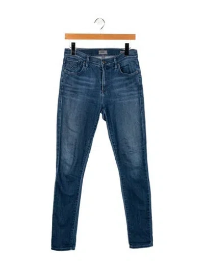 Pre-owned Agolde Mid-rise Skinny Leg Jeans In Blue