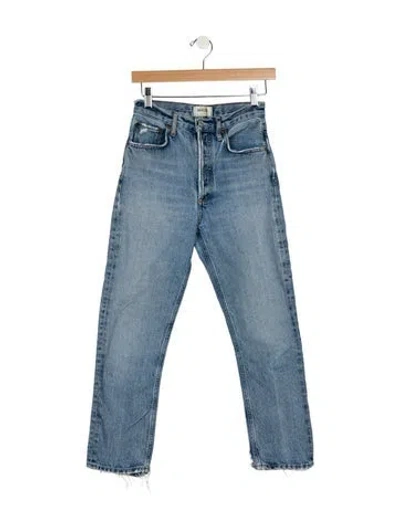 Pre-owned Agolde Mid-rise Skinny Leg Jeans In Blue